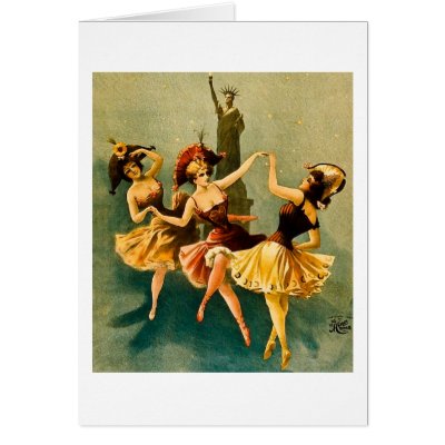 A Midnight Frolic Cards by scenesfromthepast