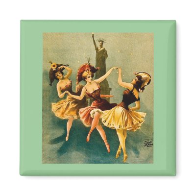 A Midnight Frolic Magnets by scenesfromthepast