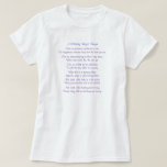 A Military Wife's Prayer, Give me greatness of ... t-shirts