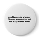A million people attended Obama's inauguration Pins
