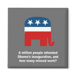A million people attended Obama's inauguration magnets