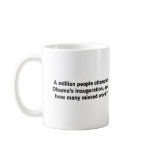 A million people attended Obama's inauguration Mug