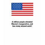 A million people attended Obama's inauguration t-shirts