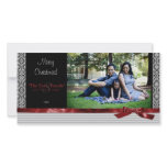 A Modern Damask Holiday Photo Card