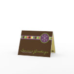 A Modern Plum & Chocolate Christmas Card