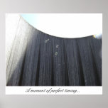A moment of perfect timing...(Water Wall, Houston) posters