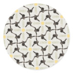 A Monkey Scene Round Sticker