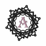 A Monogram Snowflake embroidered womens shirt