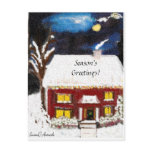 A MoonLit Holiday Night  Postcard