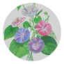 A Morning Glory Round Sticker