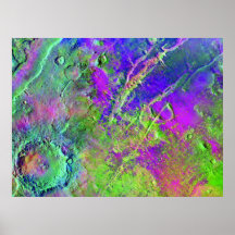 A Mosaic From Mars Odyssey Posters