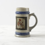 A Mural Of A Blind Musician Playing A Harp From Th Coffee Mug