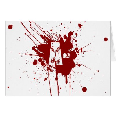 A Negative Blood Type Donation Vampire Zombie Card by ktreadwe