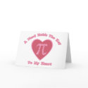 A Nerd Holds the Key To My Heart - Valentine Pi cards
