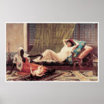 A New Attraction in the Harem, Frederick Goodall Poster