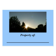 A New Day Dawns Book Plate Business Cards