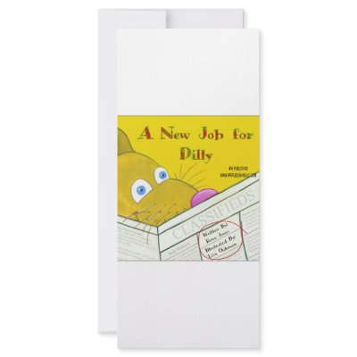 A NEW JOB FOR DILLY RACK CARD TEMPLATE by 4RV_Publishing