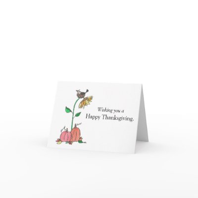 A Nice Place To Nest - Thanksgiving Card by tiffjamaica