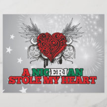 A Nigerian Stole my Heart Flyer Design