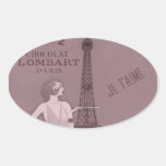A Night to Remember Valentine Oval Sticker