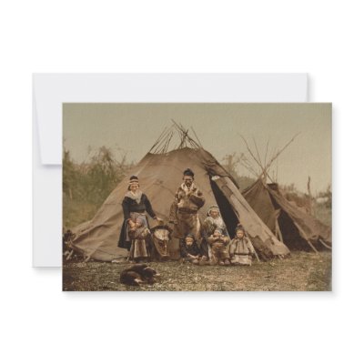 A Norwegian Lapp Family in Norway from 1890 Invites by wallarts