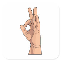 A OK ~ Hand Sign and Gestures a-ok stickers