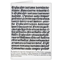 A page of the 'Grammaire Latine' Card