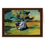 A Painter At Work By Paul Cézanne (Best Quality) Greeting Card