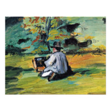 A Painter At Work By Paul Cézanne (Best Quality) Personalized Announcement