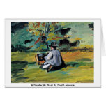 A Painter At Work By Paul Cezanne cards