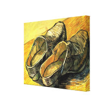 A Pair of Leather Clogs by Vincent van Gogh Canvas Prints