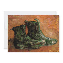 A Pair of Shoes by Vincent van Gogh Invitations