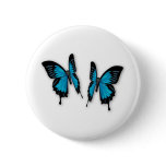 A Pair of Tropical Blue Butterflies