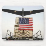 A pallet containing humanitarian relief supplie mouse pads