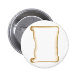 A Parchment Scroll Pinback Button