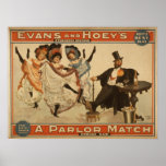 A PARLOR MATCH Dancing Girls VAUDEVILLE Poster posters