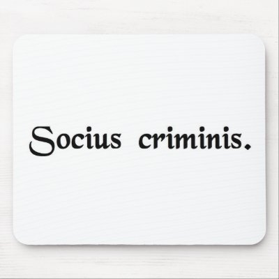 A partner in crime. mouse pads by blueinc123