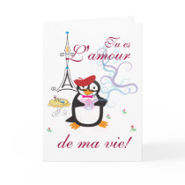 A Penguin In Paris Card