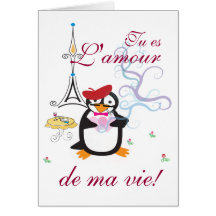 A Penguin In Paris Card