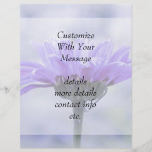 A Perfect Blue Daisy Personalized Flyer