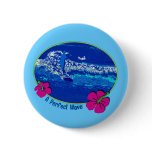 A Perfect Wave Surfing Design Button