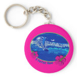 A Perfect Wave Surfing Design Keychain