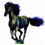 a Pharm Horse photo sculptures