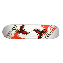 A Phoenix's Shadow Skateboard