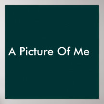 A Picture Of Me Poster