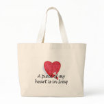 A Piece Of My Heart Is In Iraq Canvas Bags