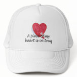 A Piece Of My Heart Is In Iraq Mesh Hats