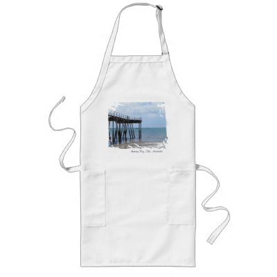 A Pier, A Sunny Day and a Boy on a Bike. Bliss. Aprons by realaussie