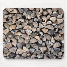 A pile of firewood mousepads