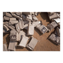 A pile of Meals Ready to Eat Photographic Print
